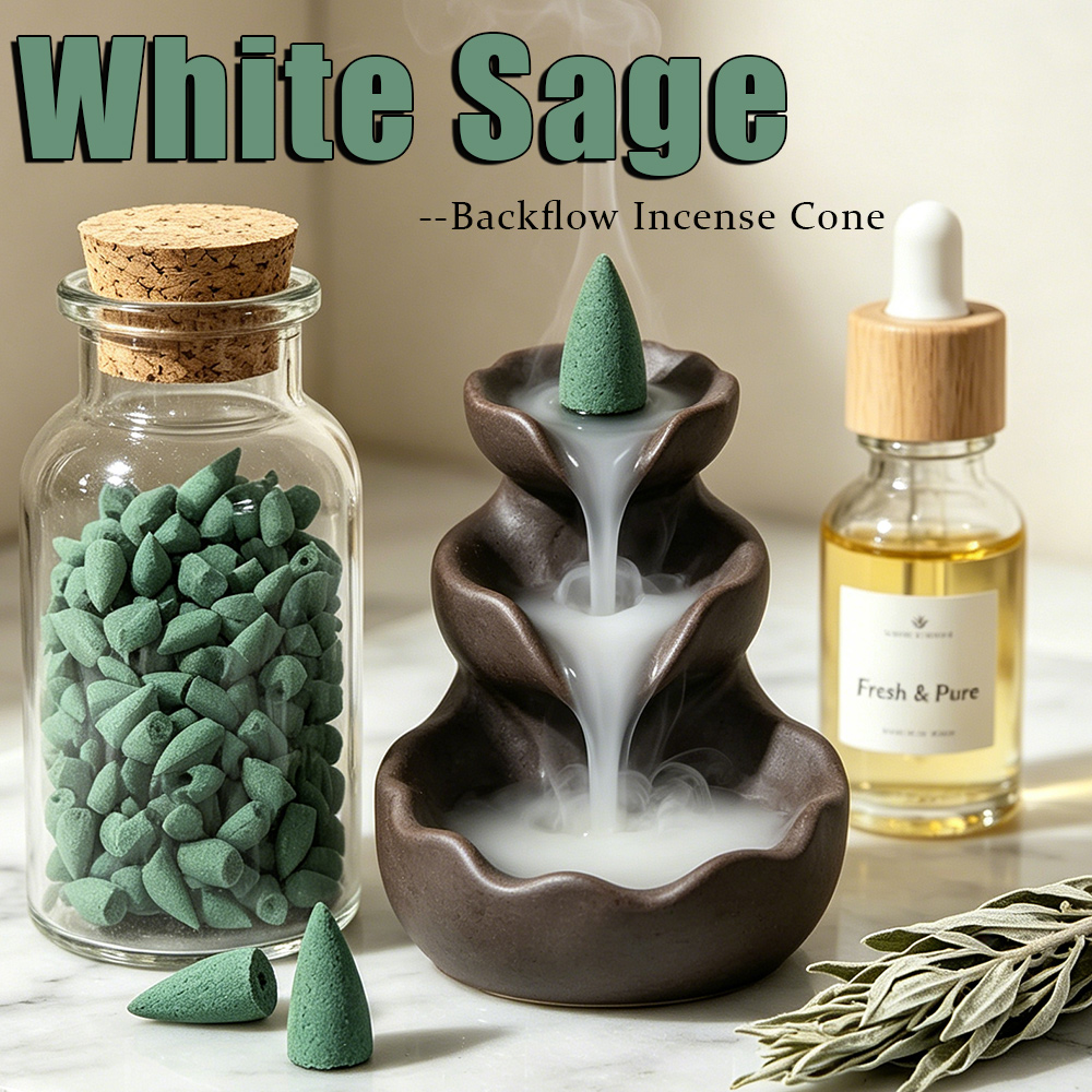 Home Fragrance Vanilla - Cônes d'encens à refoulement parfumés à