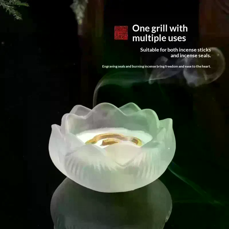 Home Fragrance Zen - Porte-encens créatif en verre cristal en