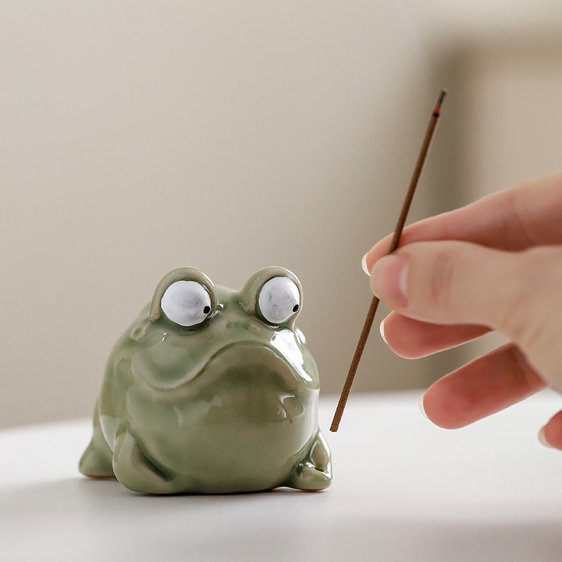 Brûleur d'encens grenouille en - Home Fragrance Zen avis et prix