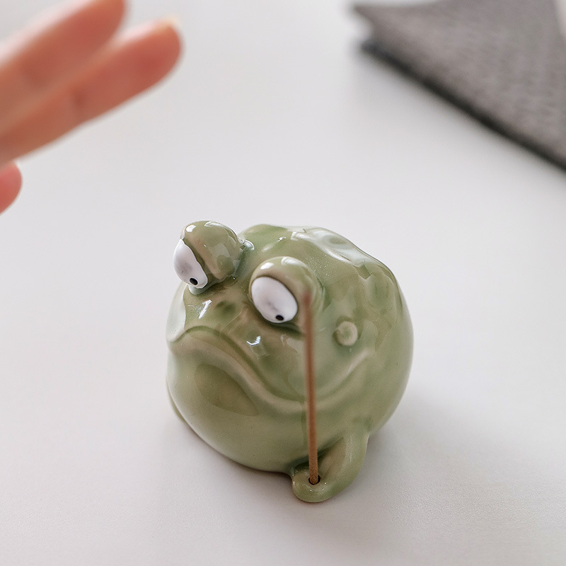 Brûleur d'encens grenouille en - Home Fragrance Zen avis et prix
