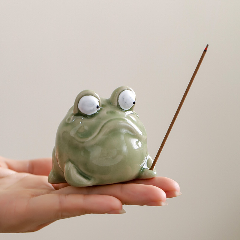 Brûleur d'encens grenouille en - Home Fragrance Zen avis et prix