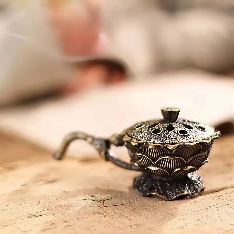 Brûleur d'encens à main Lotus  - Home Fragrance Zen avis et prix