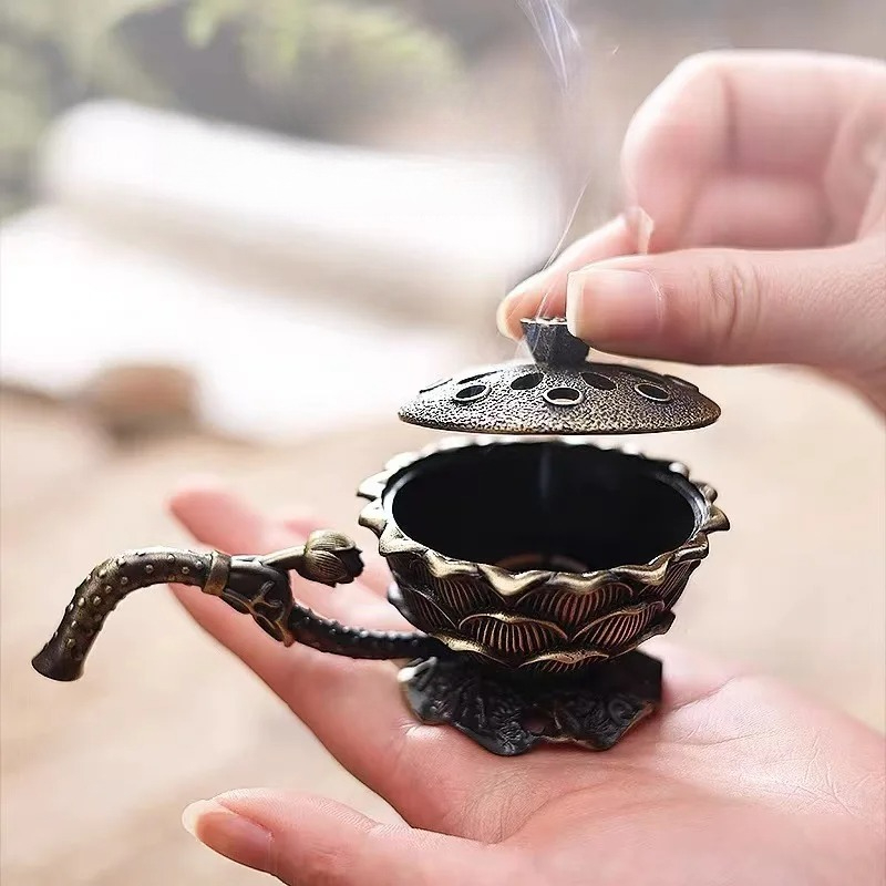 Brûleur d'encens à main Lotus  - Home Fragrance Zen avis et prix