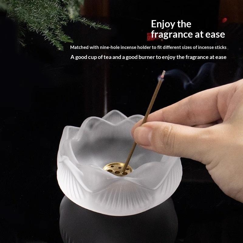 Porte-encens créatif en verre  - Home Fragrance Zen avis et prix